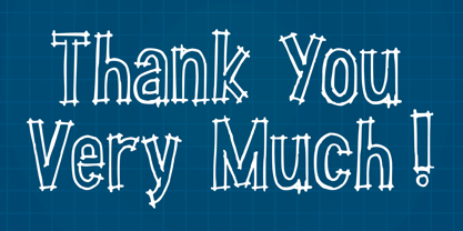 Handdrawn Blueprint Project Font Poster 5