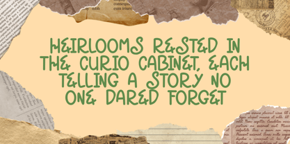 Swirly Note Font Poster 3