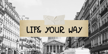 Swirly Note Font Poster 8