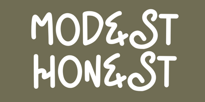 Swirly Note Font Poster 2