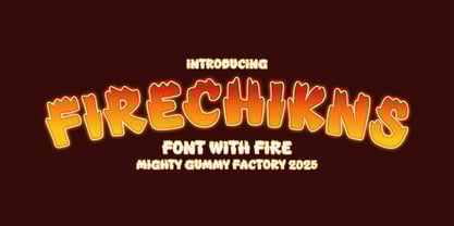 MGF Firechikns Font Poster 1
