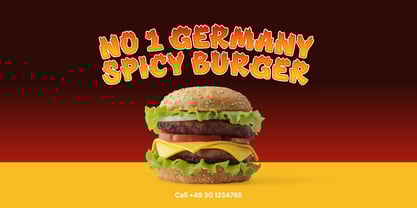 MGF Firechikns Font Poster 9