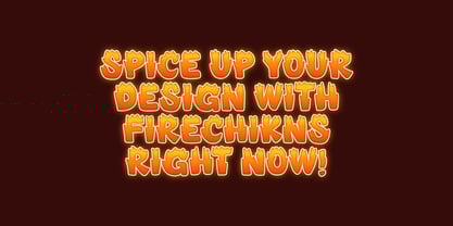 MGF Firechikns Font Poster 11
