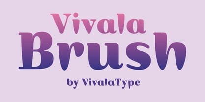 Vivala Brush Font Poster 1