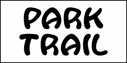 Park Trail JNL Font Poster 2
