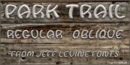 Park Trail JNL Font Poster 1