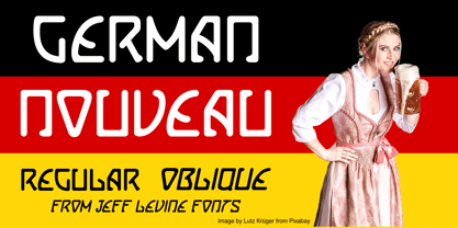 German Nouveau JNL Font Poster 1