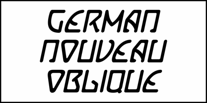 German Nouveau JNL Font Poster 4