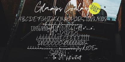 Glamps Coulmy Font Poster 6