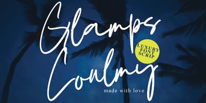 Glamps Coulmy Font Poster 1