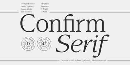 Confirm Serif Font Poster 1