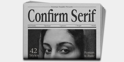 Confirm Serif Font Poster 12