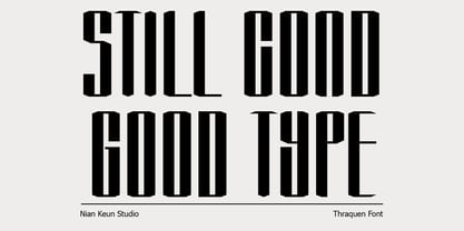 Thraquen Font Poster 2