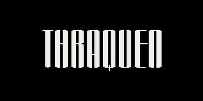 Thraquen Font Poster 1