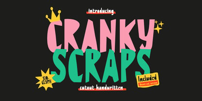 Cranky Scraps Font Poster 1