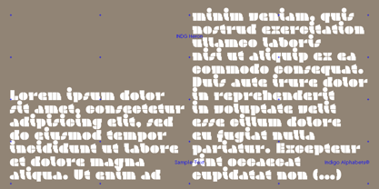 INDG Heron Font Poster 4