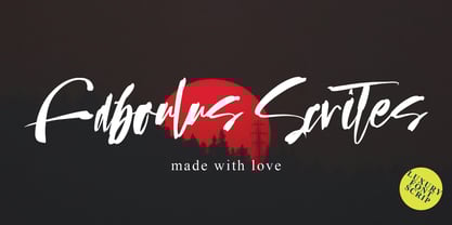 Faboulus Scrites Font Poster 1