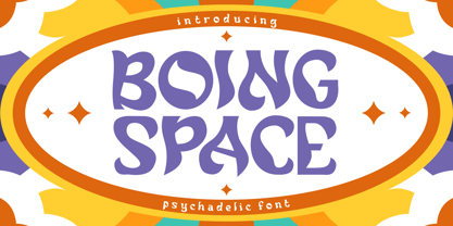 Boing Space Font Poster 1