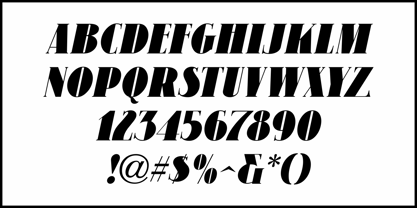 Deco Display Serif JNL Font Poster 5