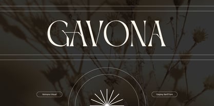 Gavona Elegant Font Poster 1