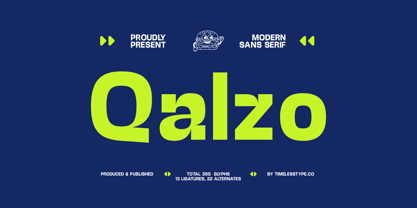 Qalzo Font Poster 1