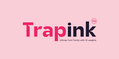 Trapink Font Poster 1