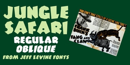 Jungle Safari JNL Font Poster 1