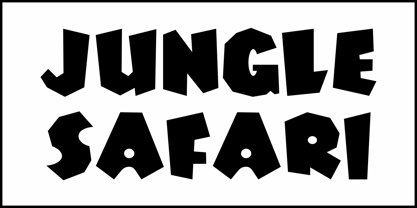 Jungle Safari JNL Font Poster 2