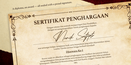 Jejak Rupa Font Poster 10