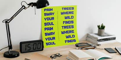 Planet Nebula Font Poster 4