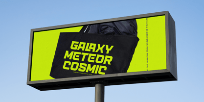 Planet Nebula Font Poster 6