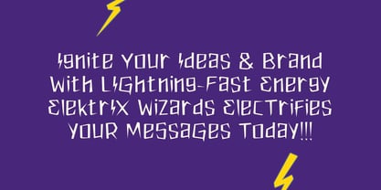 MGF Elektrix Wizards Font Poster 11