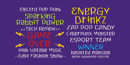 MGF Elektrix Wizards Font Poster 8