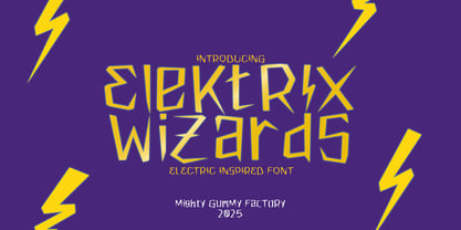 MGF Elektrix Wizards Font Poster 1