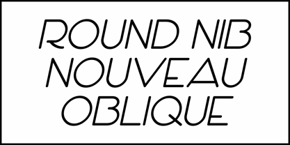 Round Nib Nouveau JNL Font Poster 4