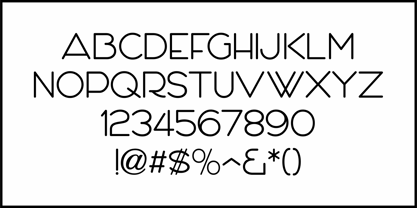 Round Nib Nouveau JNL Font Poster 3