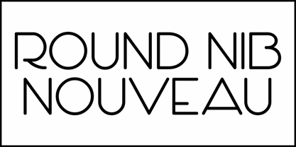 Round Nib Nouveau JNL Font Poster 2