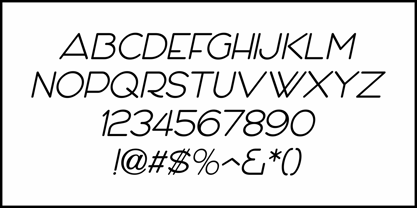 Round Nib Nouveau JNL Font Poster 5