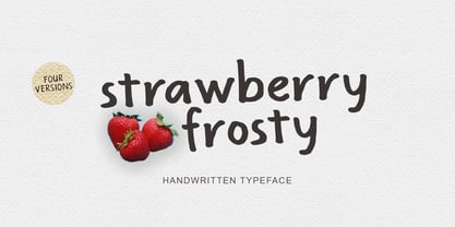 Strawberry Frosty Font Poster 1