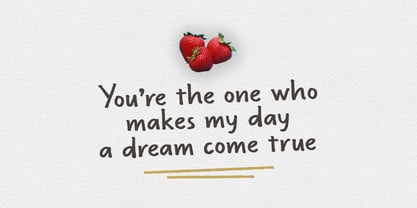 Strawberry Frosty Font Poster 3