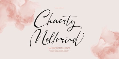 Chaerty Mellorind Font Poster 1