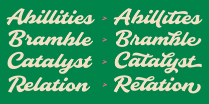 Slideback Font Poster 2