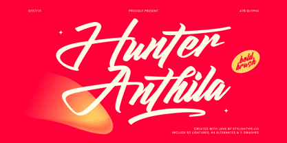 Hunter Anthila Font Poster 1