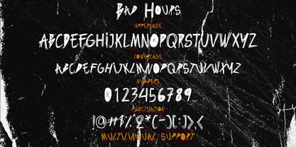 Bad Hours Font Poster 8