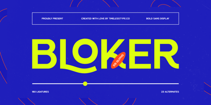 Bloker Font Poster 1
