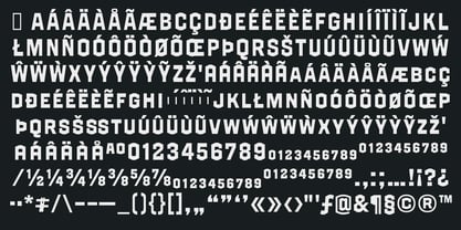 GW Grayback VF Font Poster 9