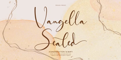 Vangella Sealed Font Poster 1