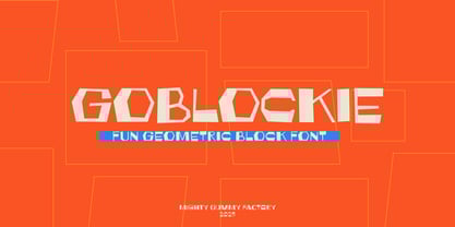 MGF Goblockie Font Poster 1