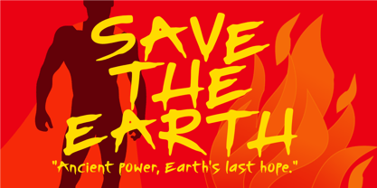 Ancient Flames Font Poster 3