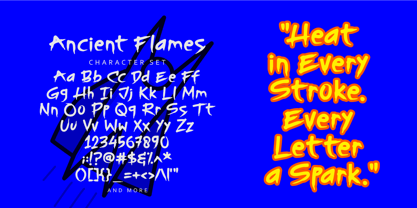 Ancient Flames Font Poster 5